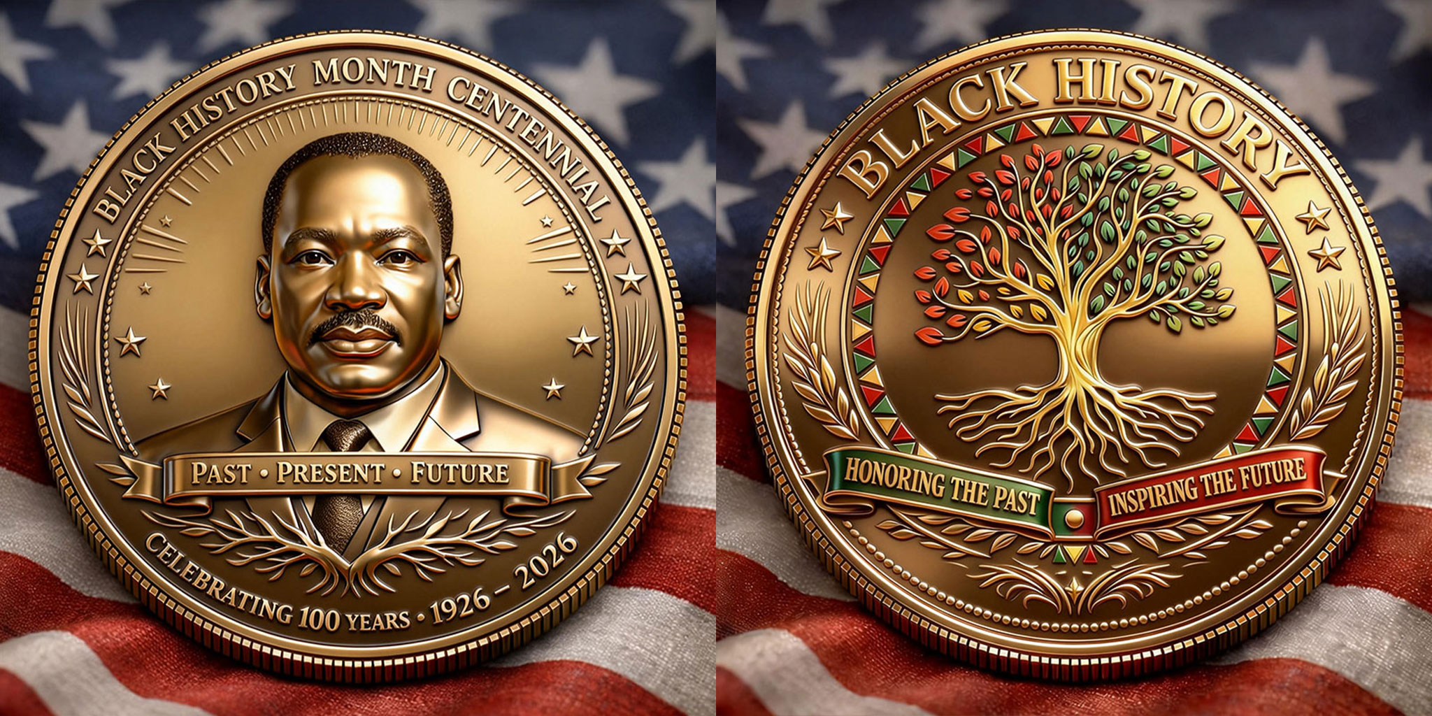 Black History Month Centennial Commemorative Coin