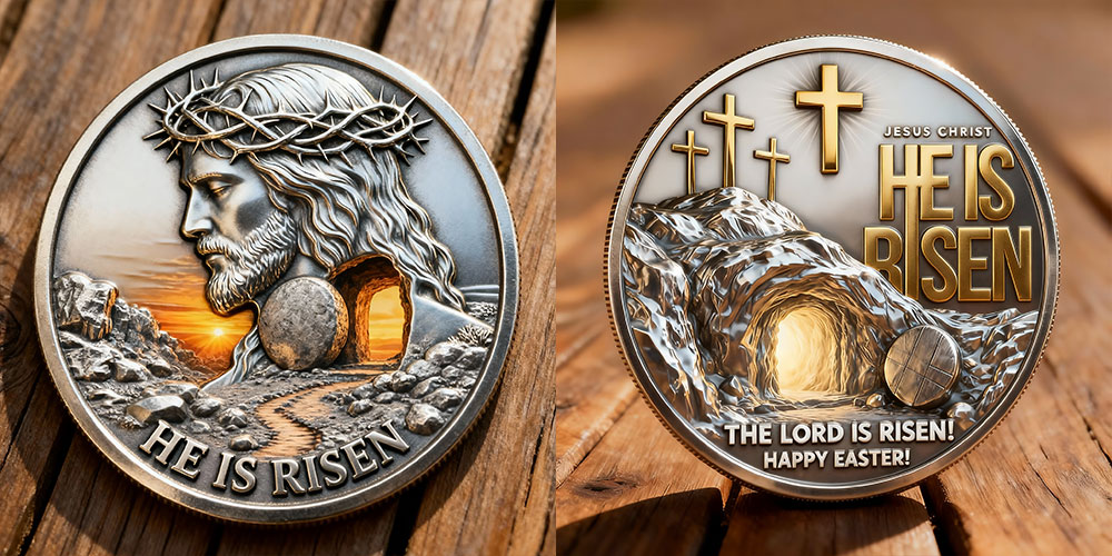 Jesus Christ – He Is Risen Commemorative Coin