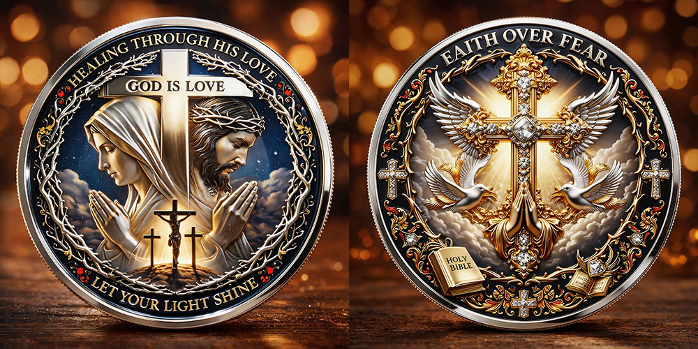 [Copy]🎁Last Day 60% OFF -God Is Love Commemorative Coin