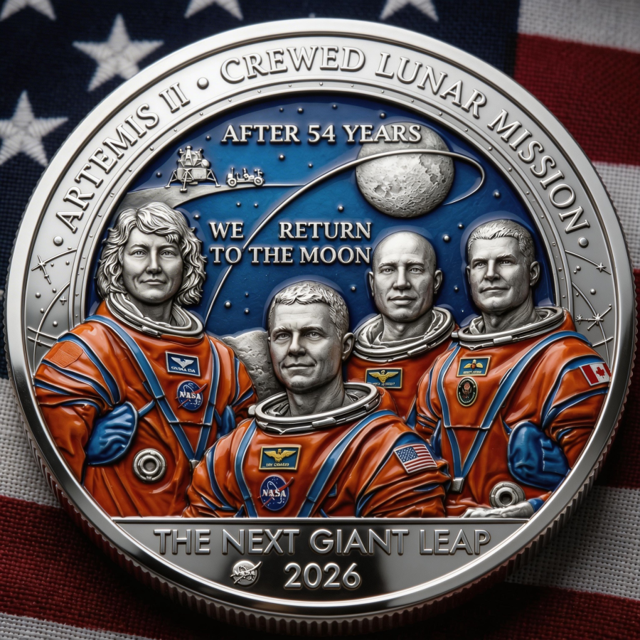 🌕 Artemis II 2026 Commemorative Coin