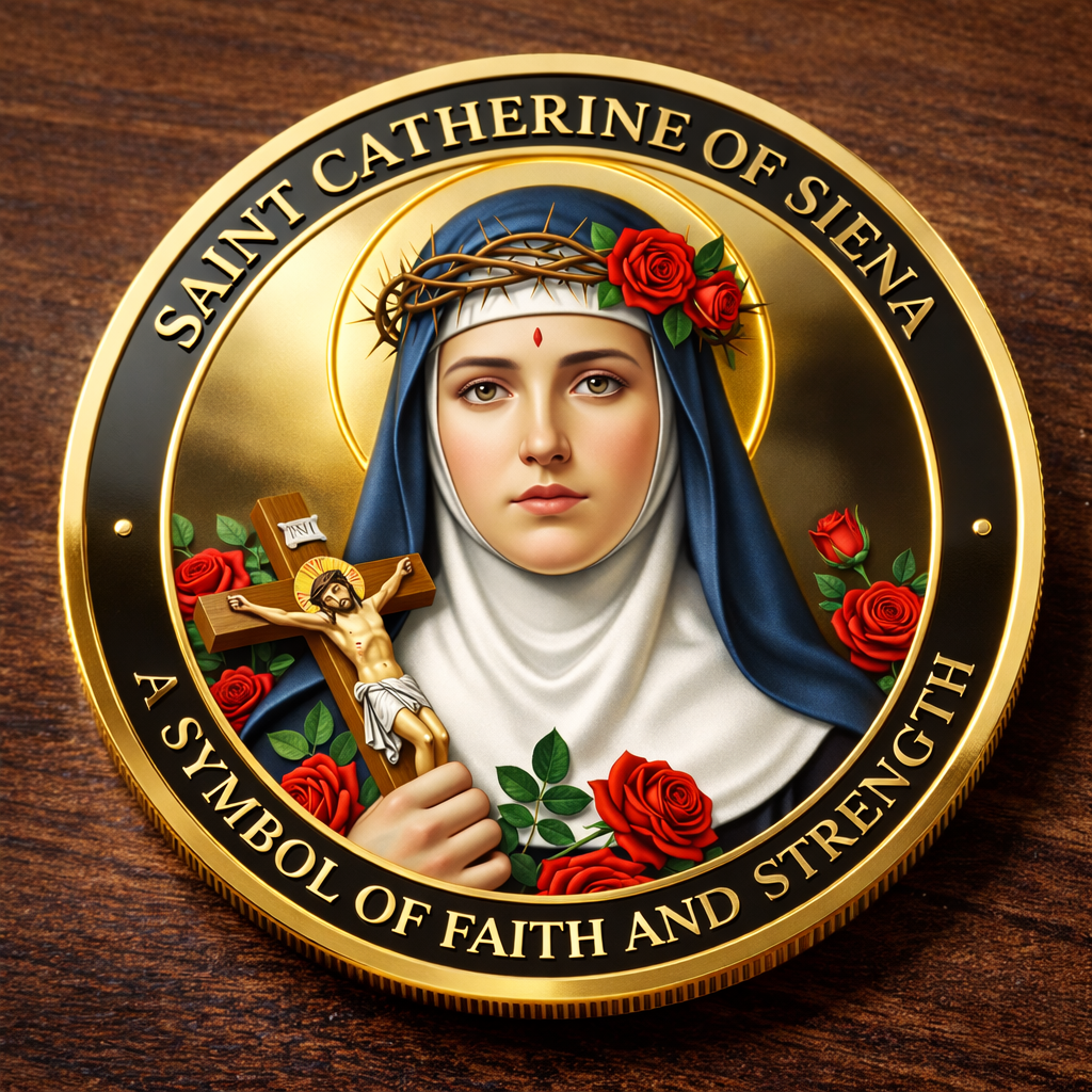 Saint Catherine of Siena – Per Crucem Ad Lucem Commemorative Coin