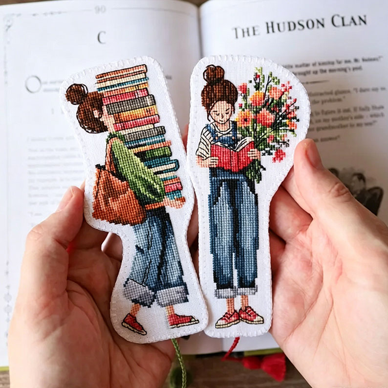 Book Lover Bookmark Cross Stitch Kit