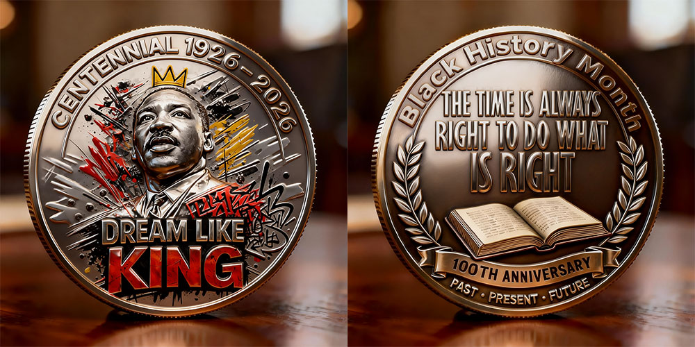 “Dream Like a King” Black History Centennial Commemorative Coin