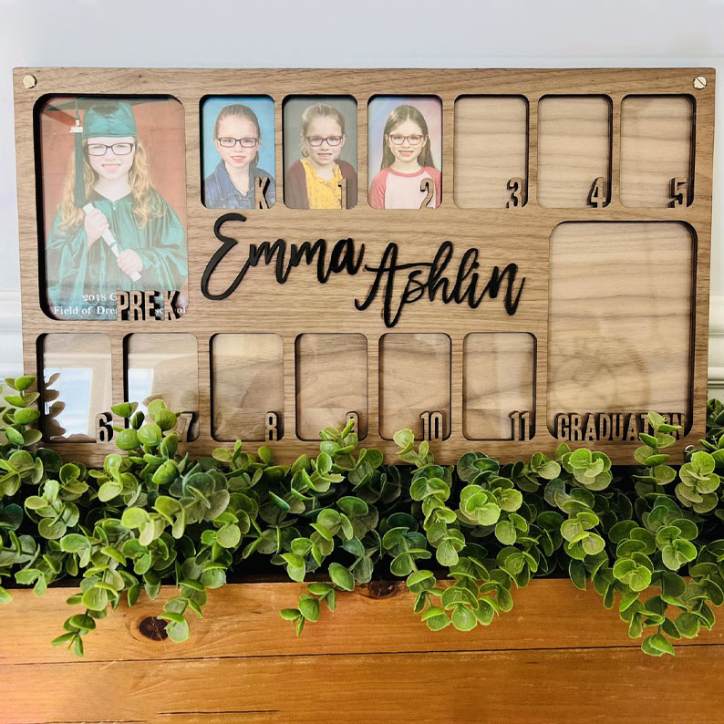 School Years Photo Frame | Pre K to Graduation Picture Frame