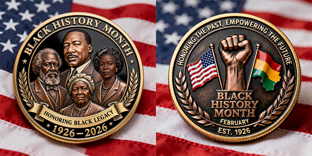 Black History Month Centennial Commemorative Coin