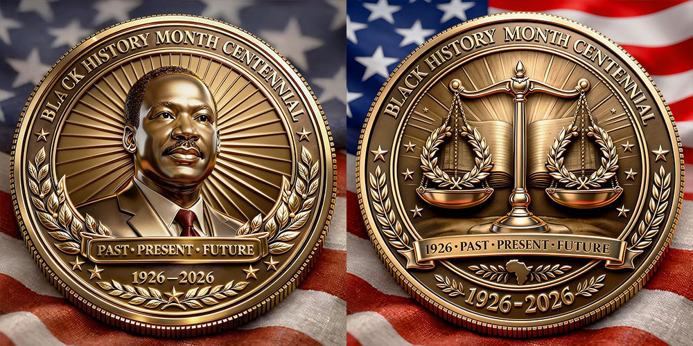 Black History Month Centennial Commemorative Coin