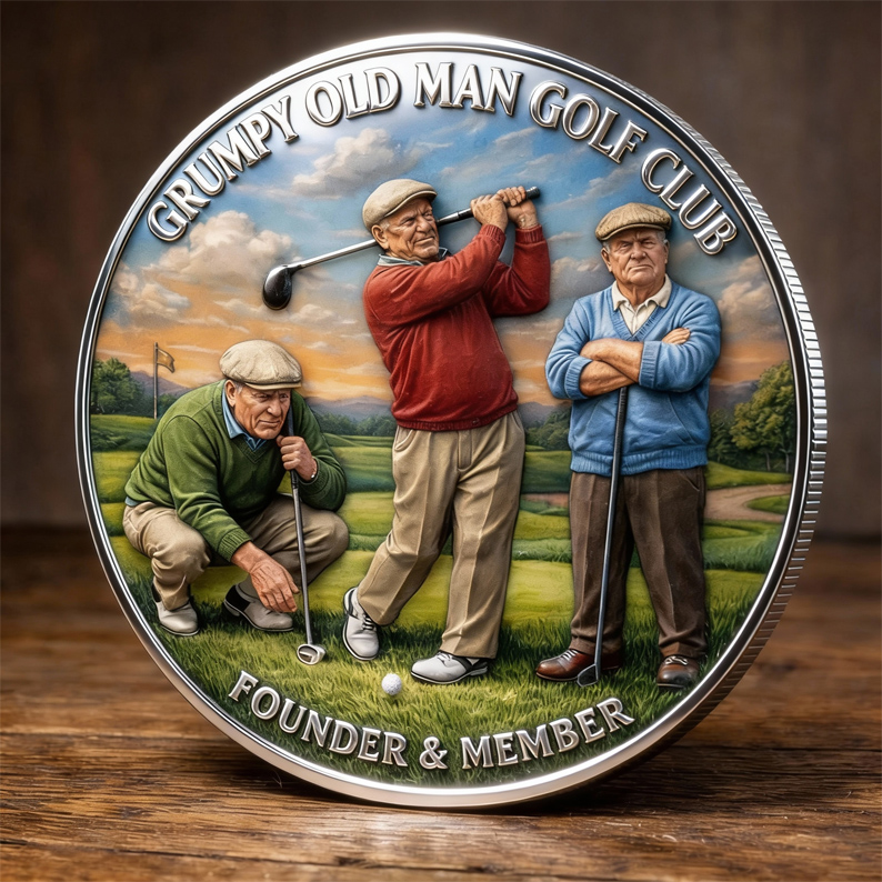 🏆New Year 60% OFF- Grumpy Old Man Golf Club Commemorative Coin