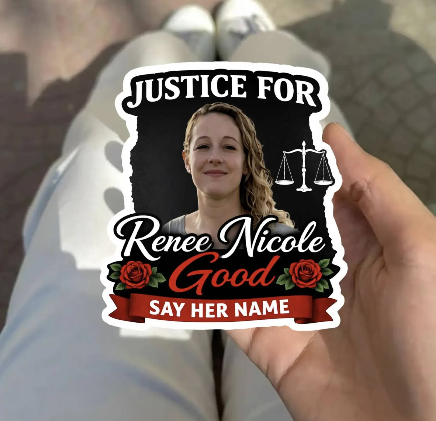 Justice for Renee Good Sticker – Protest & Activist Vinyl Decal