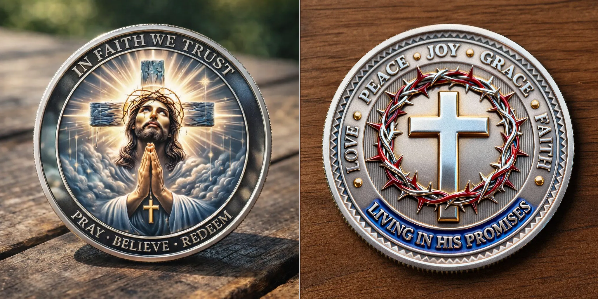 🙏In Faith We Trust-The Light of Christ Commemorative Coin