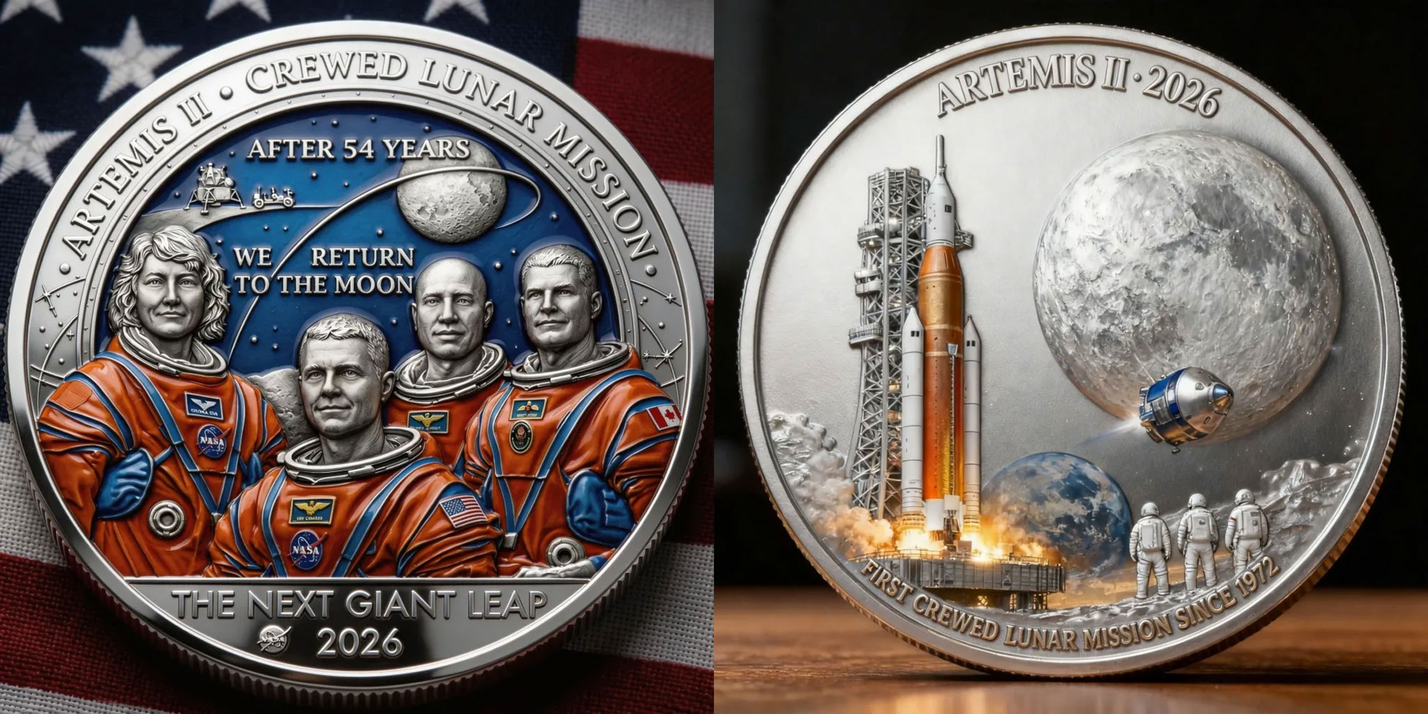 🌕 Artemis II 2026 Commemorative Coin