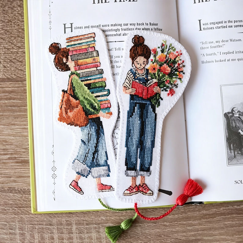 Book Lover Bookmark Cross Stitch Kit