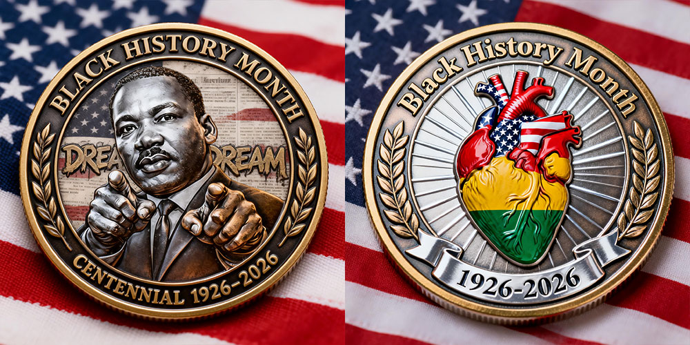 Black History Month Centennial Commemorative Coin
