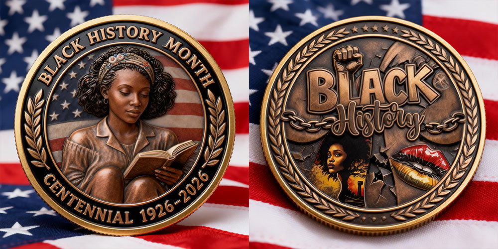 Black History Month Centennial Commemorative Coin