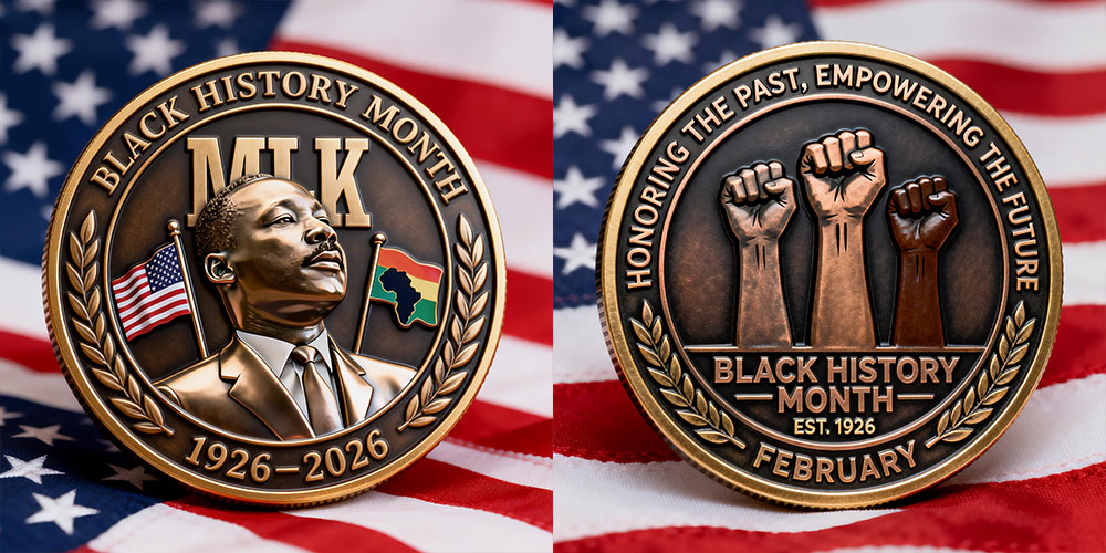 Black History Month Centennial Commemorative Coin