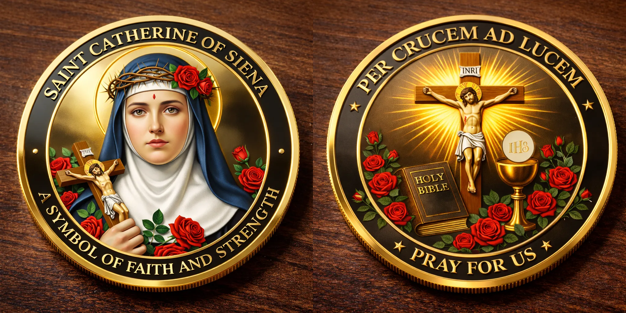 Saint Catherine of Siena – Per Crucem Ad Lucem Commemorative Coin