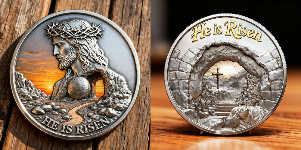 He Is Risen – The Empty Tomb Commemorative Coin