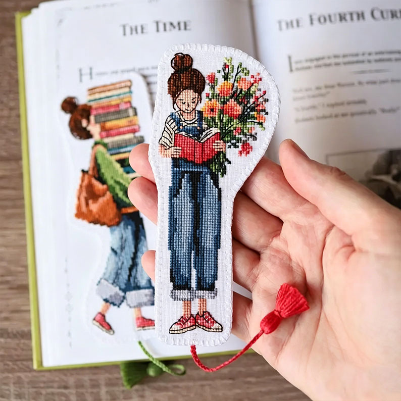 Book Lover Bookmark Cross Stitch Kit