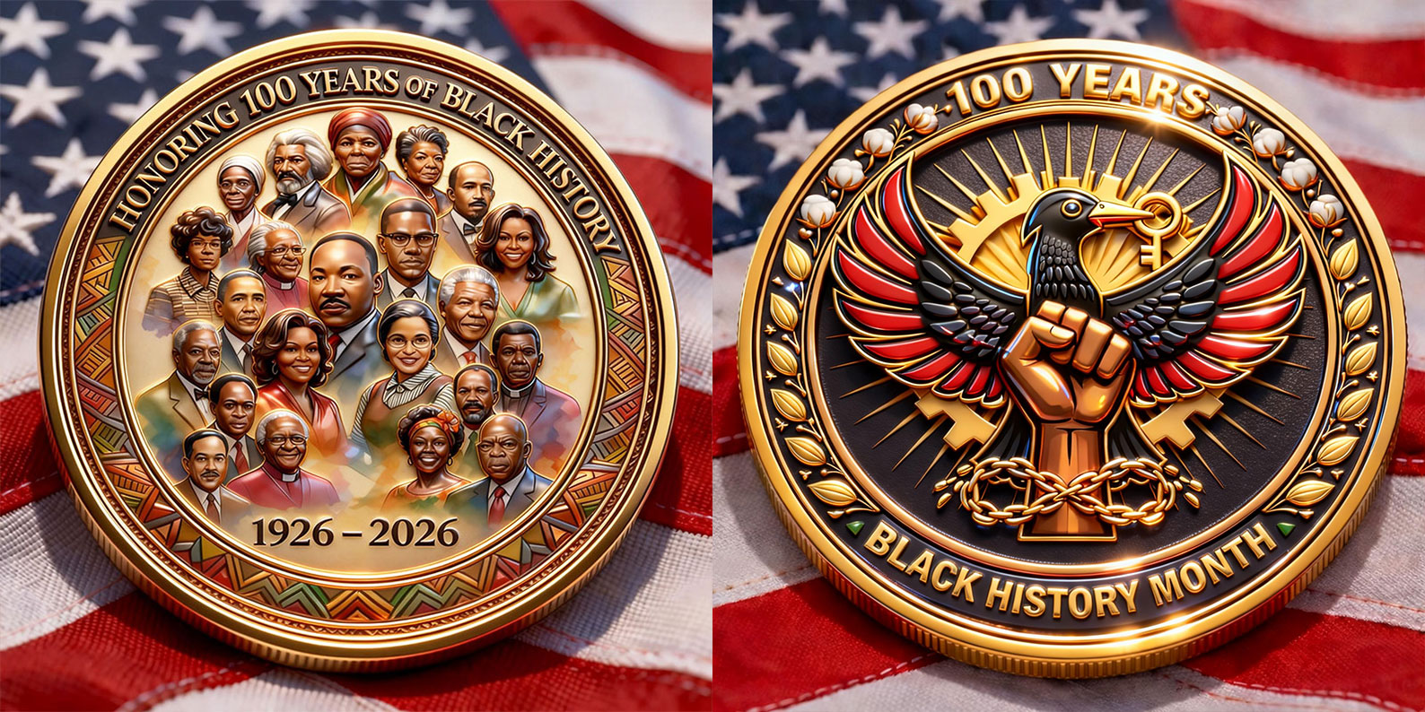Black History Month – 100 Years Commemorative Coin (1926–2026)