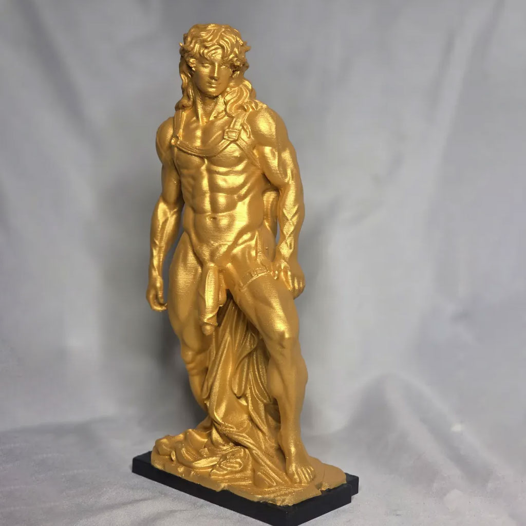 The "Hung in Gold" Male Sculpture