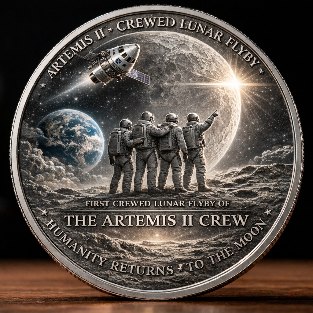 🚀Flash Sale 60% OFF 🌕 Artemis II Faith & Exploration Commemorative Coin