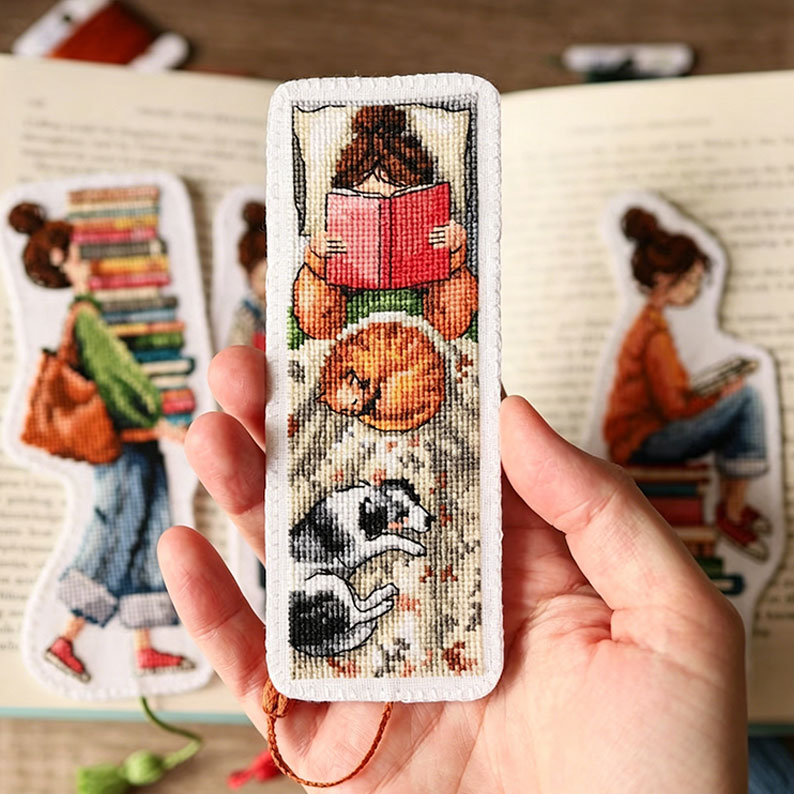 Book Lover Bookmark Cross Stitch Kit