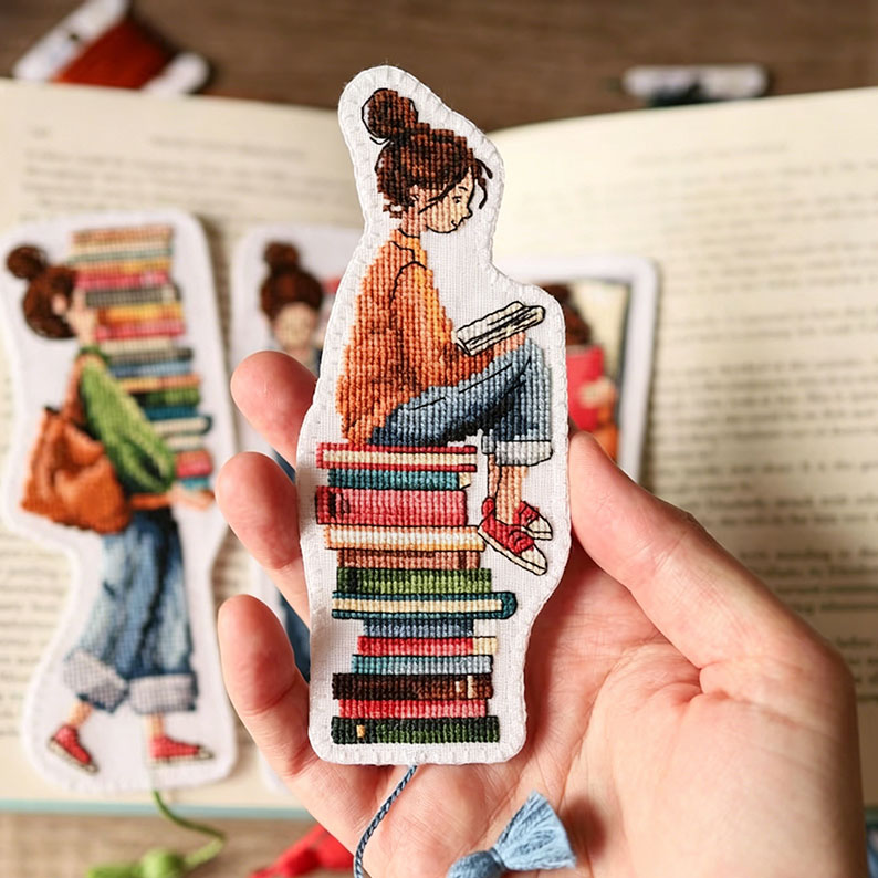 Book Lover Bookmark Cross Stitch Kit