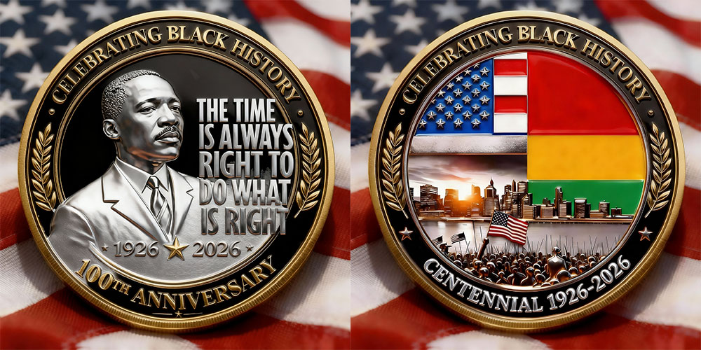 Martin Luther King Jr. Black History Centennial Coin