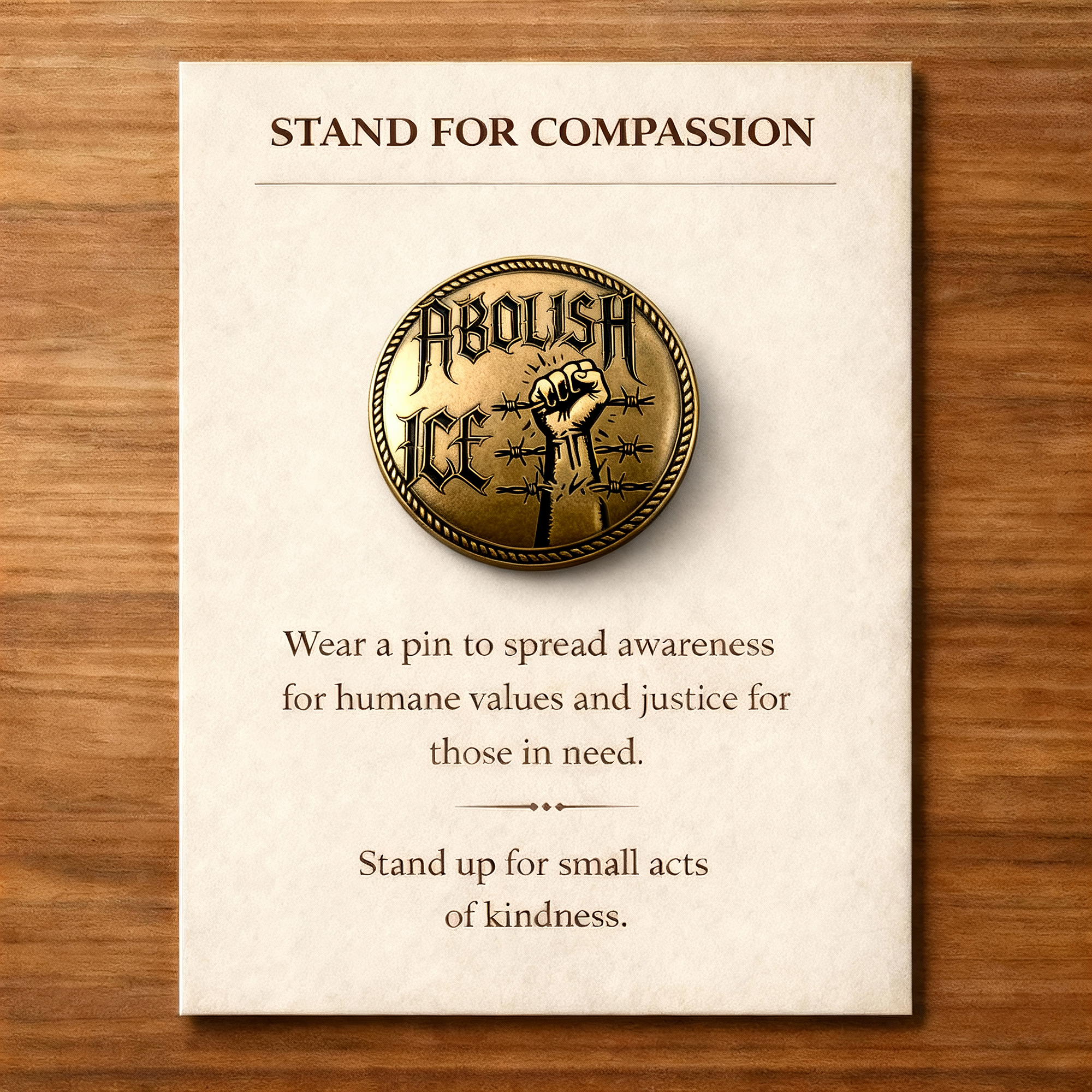 ICE Compassion Pin