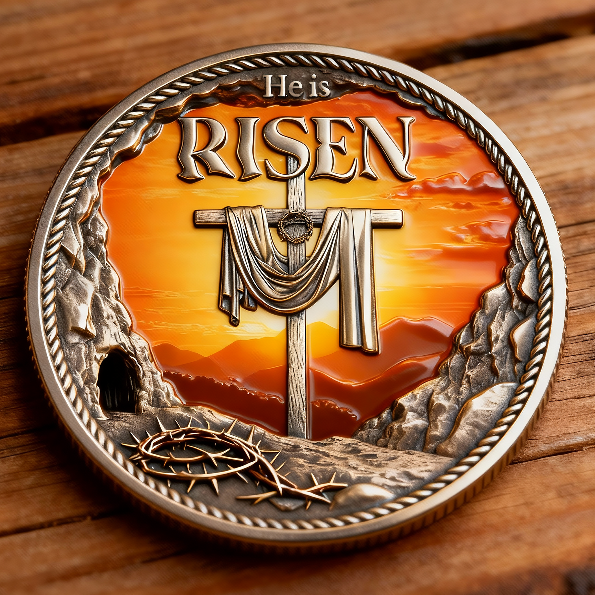 He Is Risen – Resurrection Promise Commemorative Coin