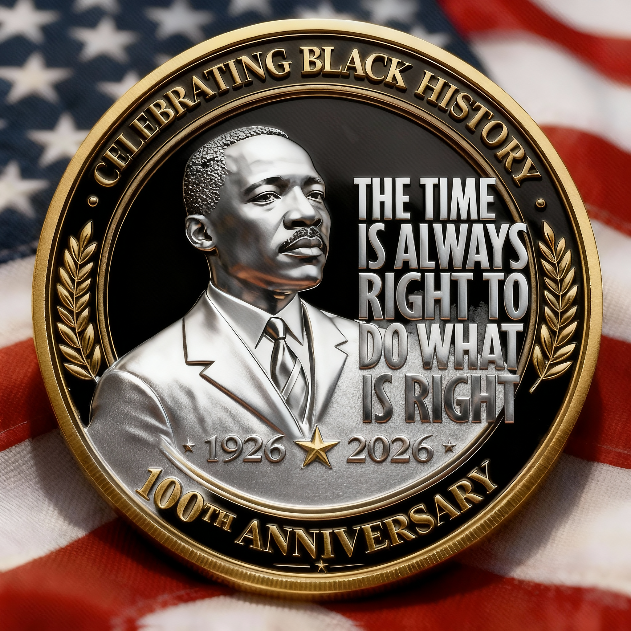 Martin Luther King Jr. Black History Centennial Coin