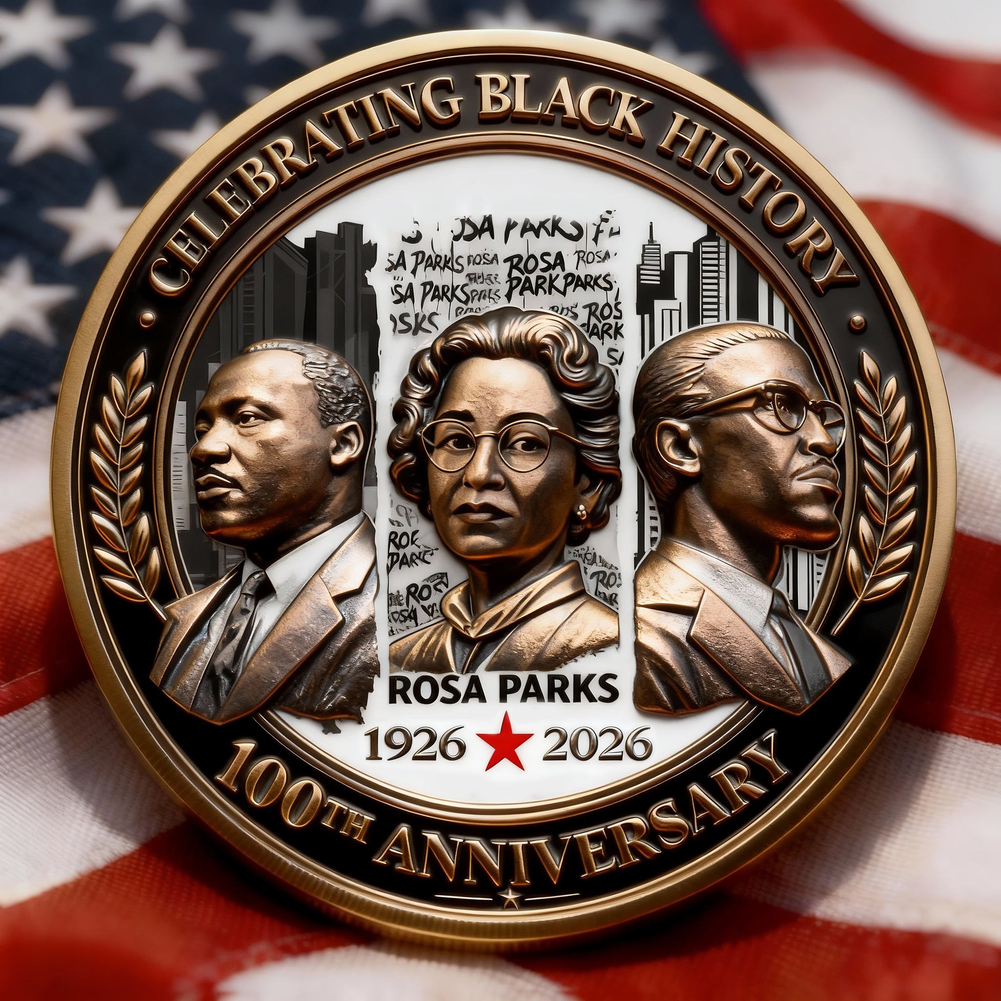 “Stand Against Injustice”Centennial Black History Commemorative Coin