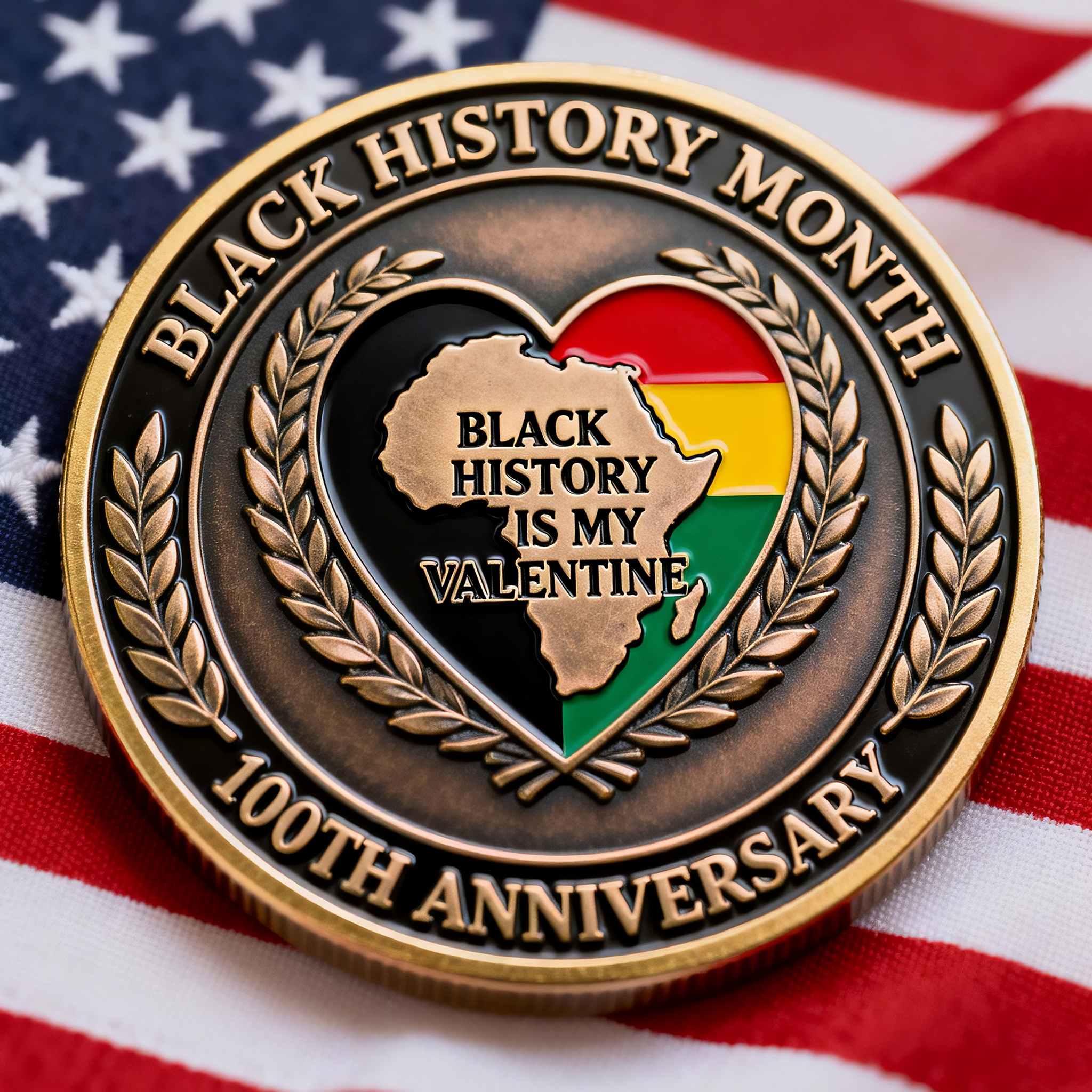 Black History Month 100th Anniversary Commemorative Coin