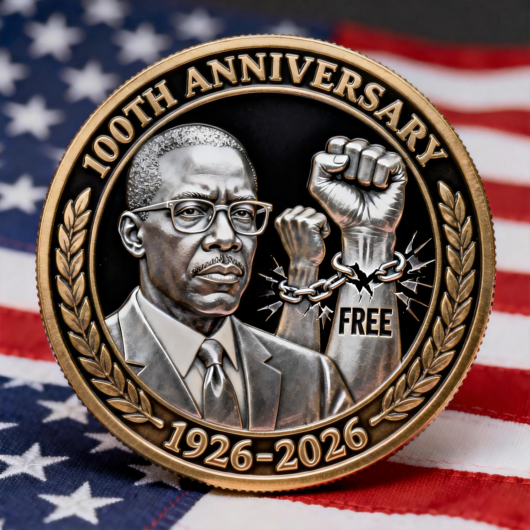 Black History Month 100th Anniversary Freedom Commemorative Coin
