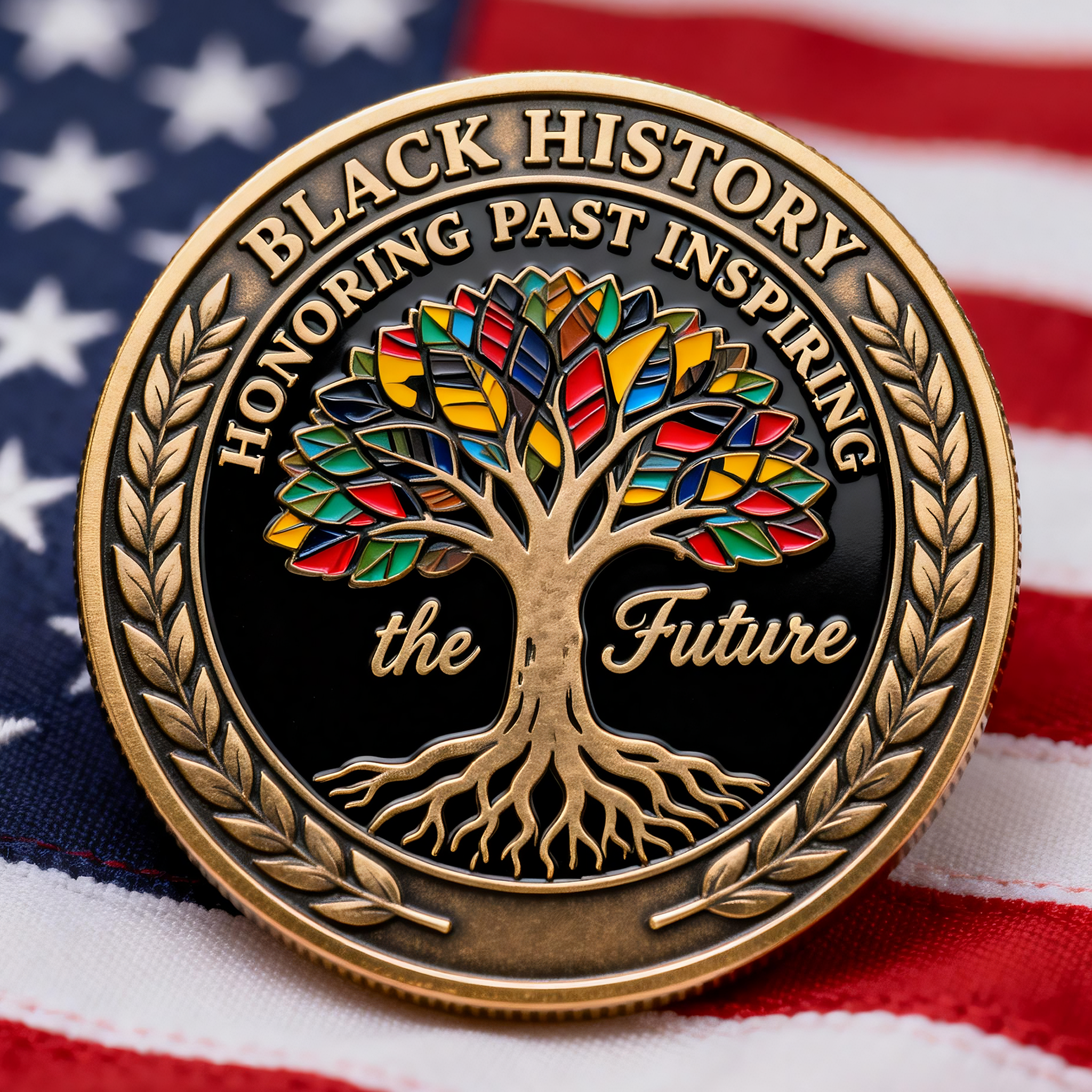 Black History Month 100th Anniversary Freedom Commemorative Coin