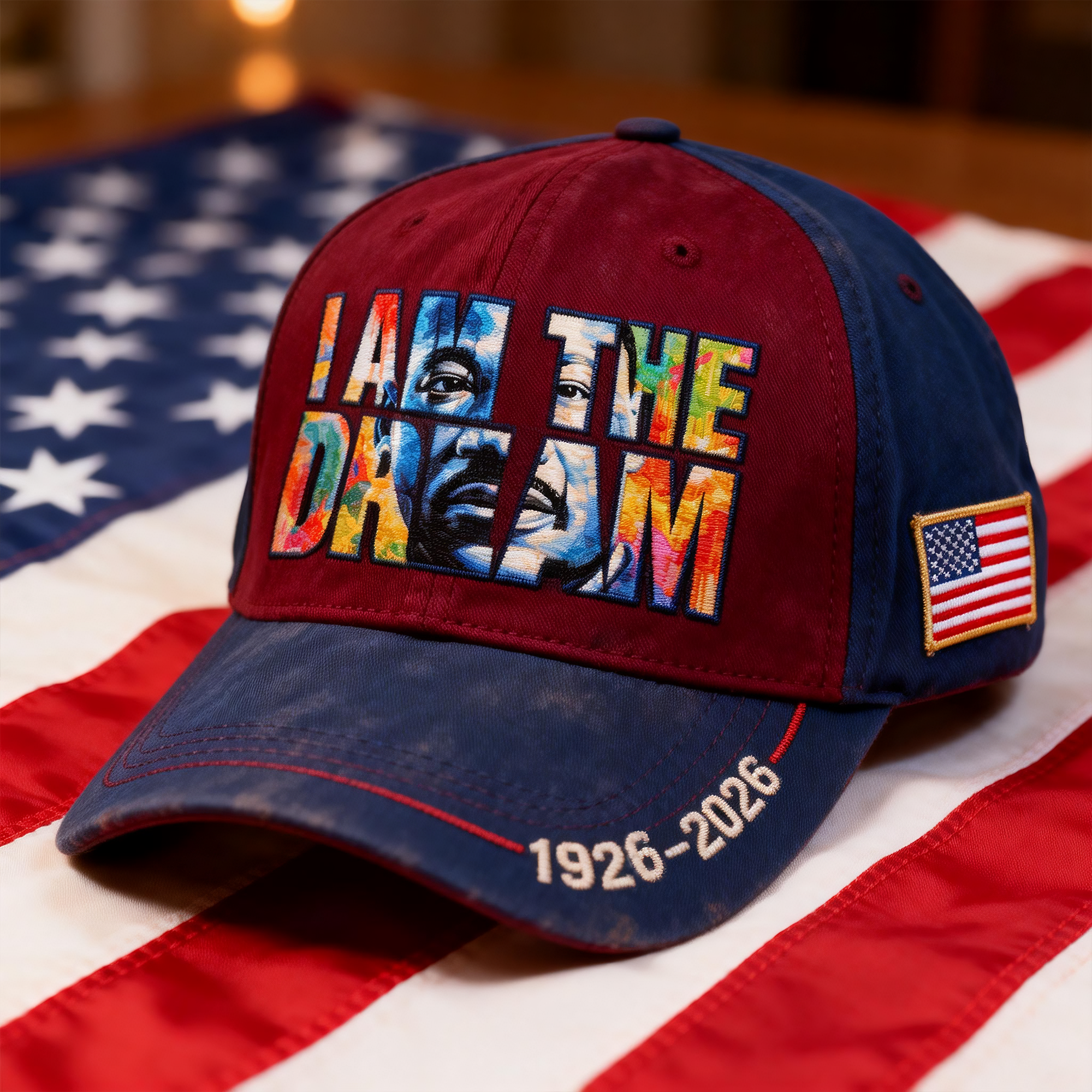 “I AM THE DREAM” Commemorative Patriotic Cap (1926–2026)