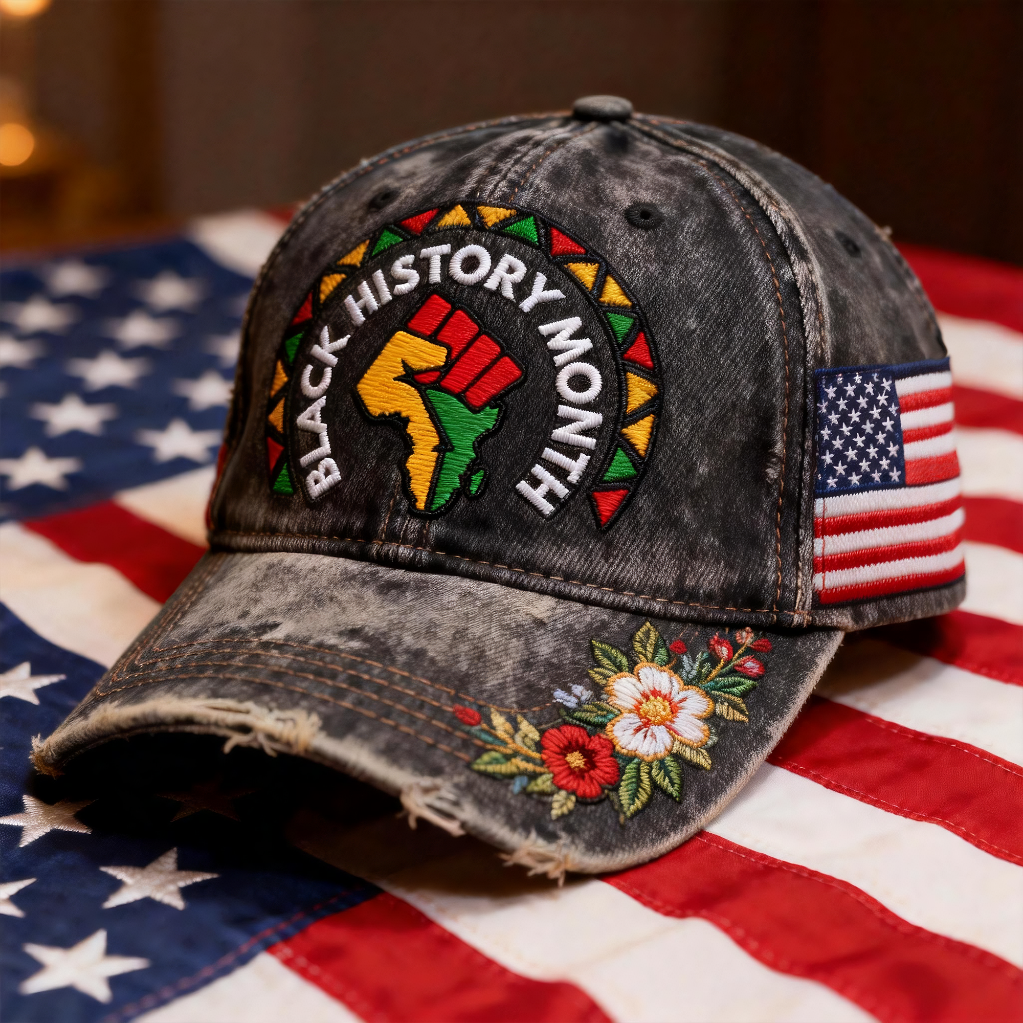 Black History Month Heritage Cap