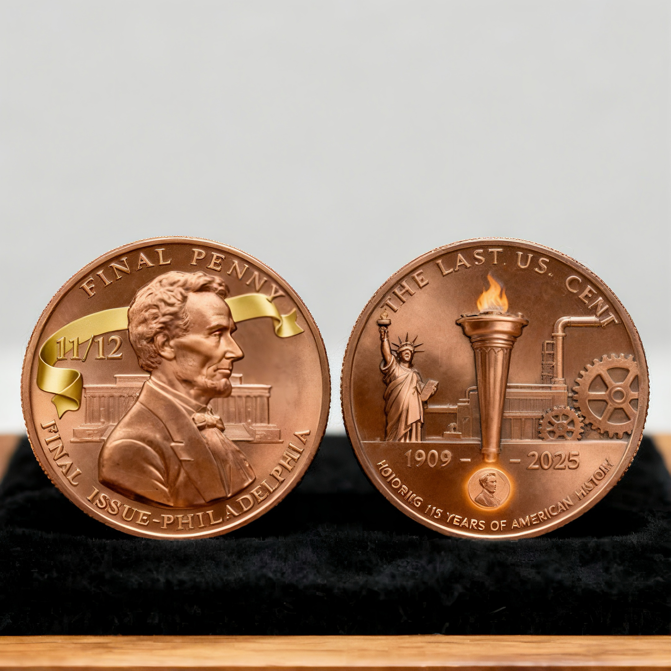 🎉Last Day 49% OFF -Lincoln Final Penny – 11/12 Philadelphia Mint Limited Edition Collectible Coin
