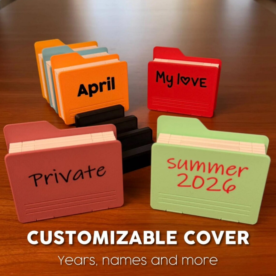 Open Folder Photo Album: Desktop Instant Photo Organizer Display