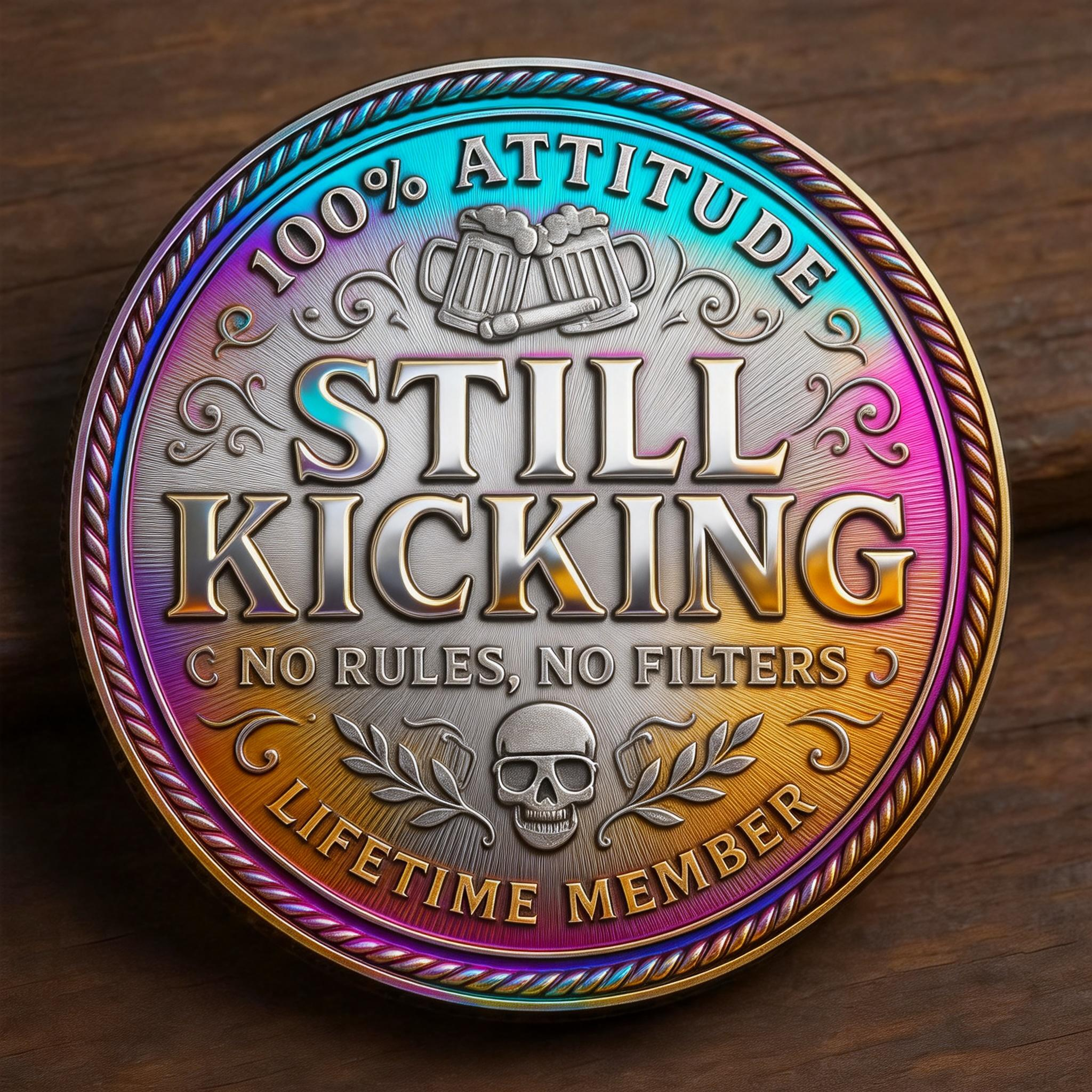 🎄New Year Sale 50% OFF🔥 - Old F*ckers Club – Lifetime Member Coin-Colorful version