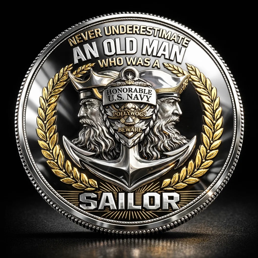 🏆Flash Sale 60% OFF - ⚓U.S. Navy “Shellback” & “Golden Shellback”Challenge Coin