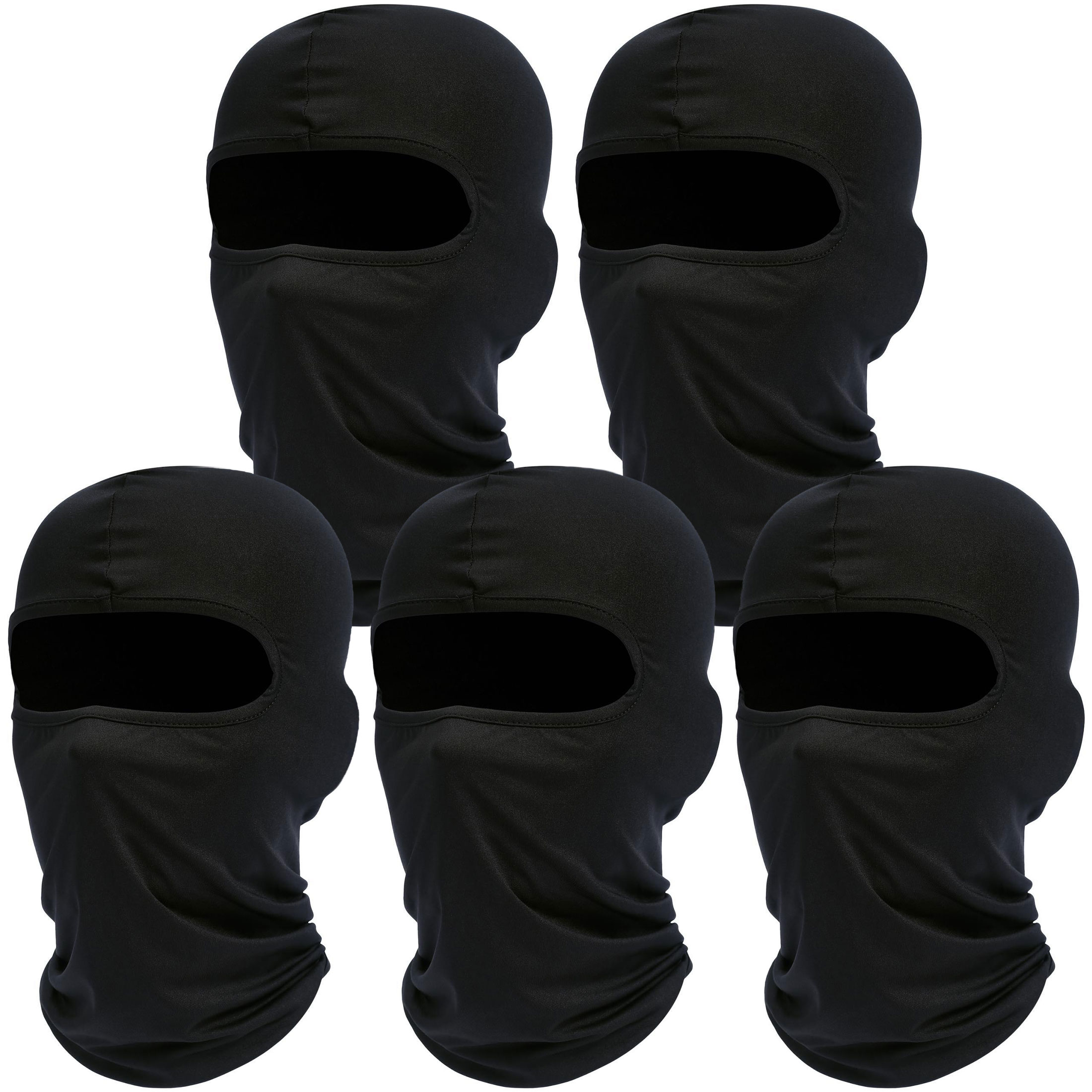 Balaclava Ski Mask, 5 Pack Neck Gaiter Motorcycle Scarf Cold Winter Warm Windproof Men/Women