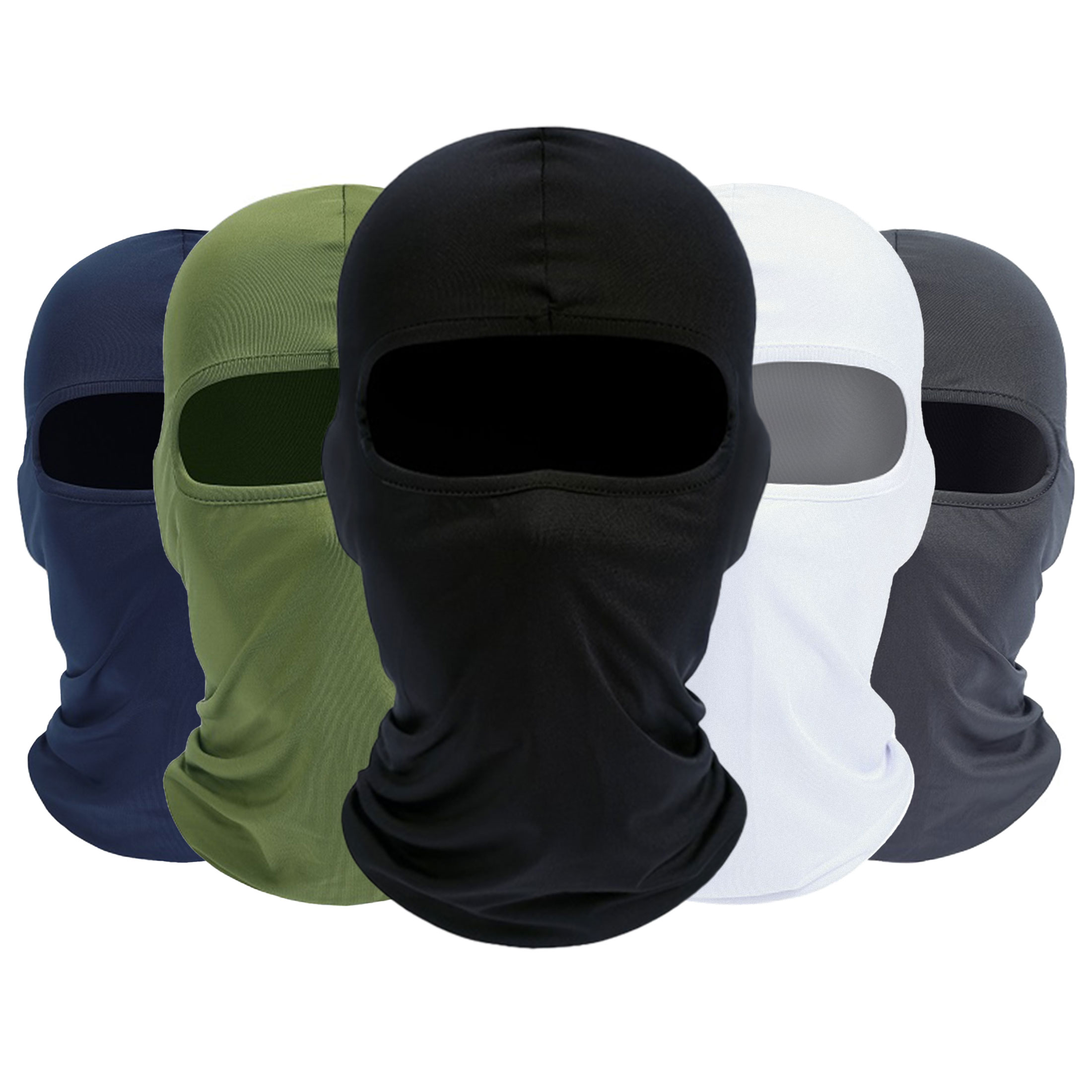 Balaclava Ski Mask, 5 Pack Neck Gaiter Motorcycle Scarf Cold Winter Warm Windproof Men/Women