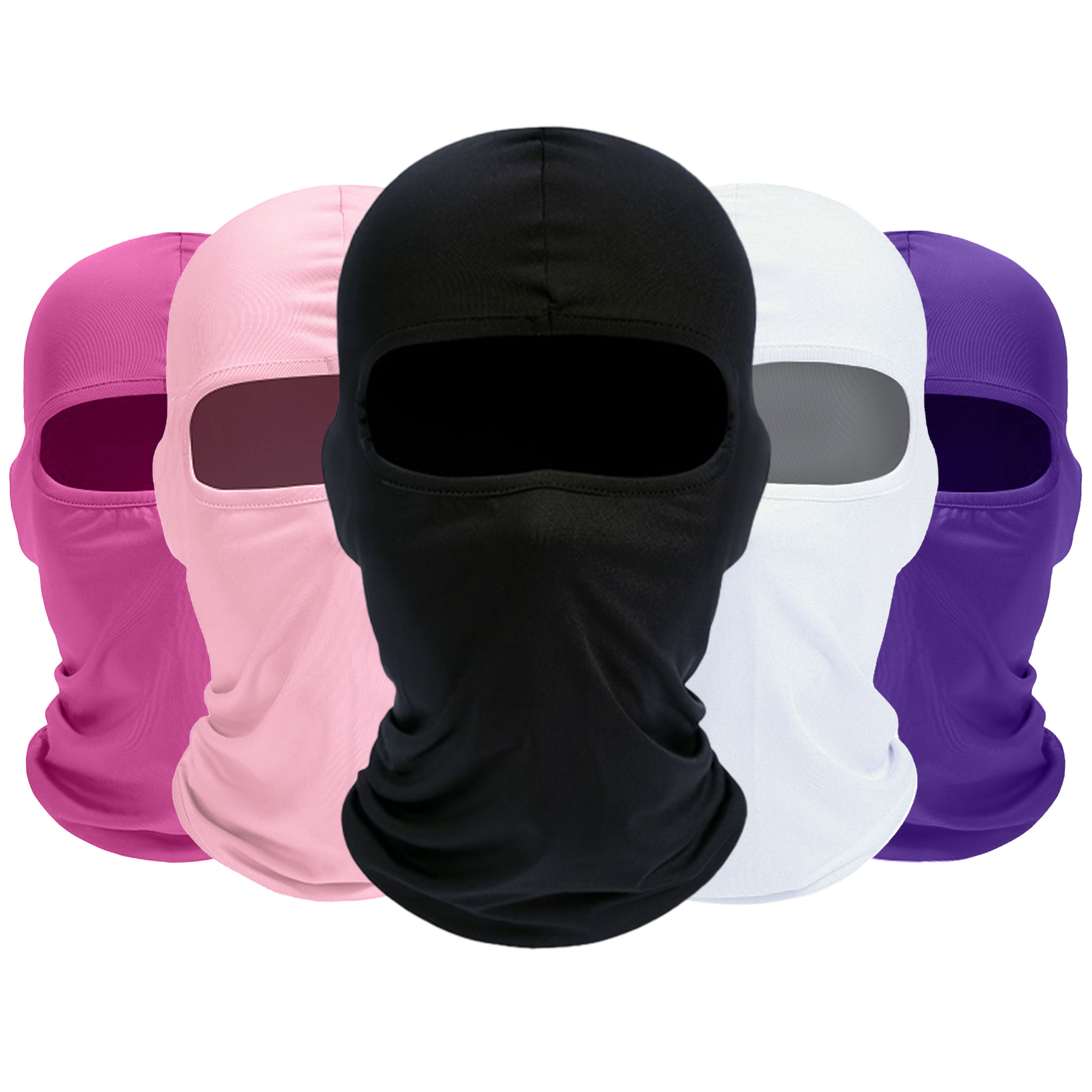 Balaclava Ski Mask, 5 Pack Neck Gaiter Motorcycle Scarf Cold Winter Warm Windproof Men/Women