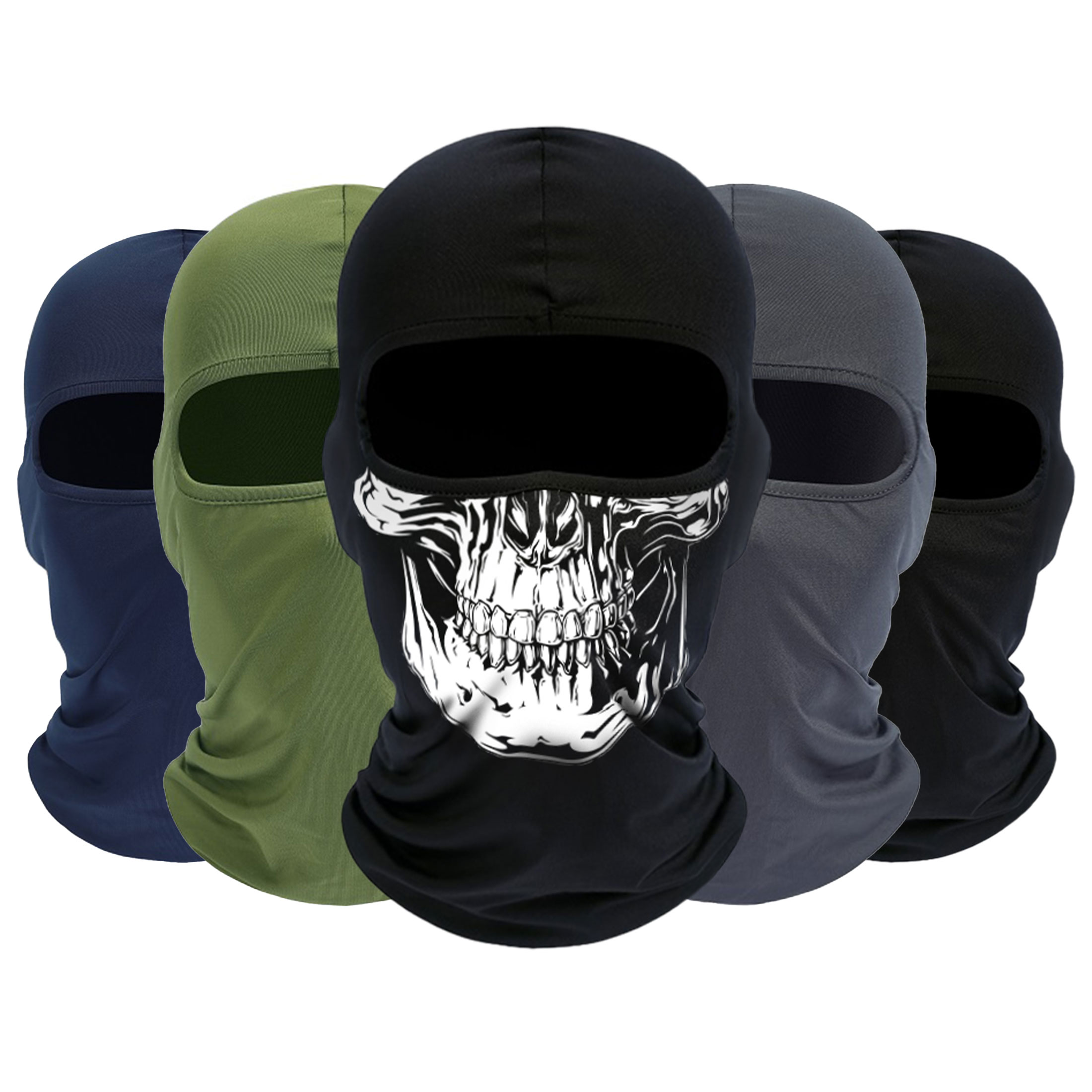 Balaclava Ski Mask, 5 Pack Neck Gaiter Motorcycle Scarf Cold Winter Warm Windproof Men/Women
