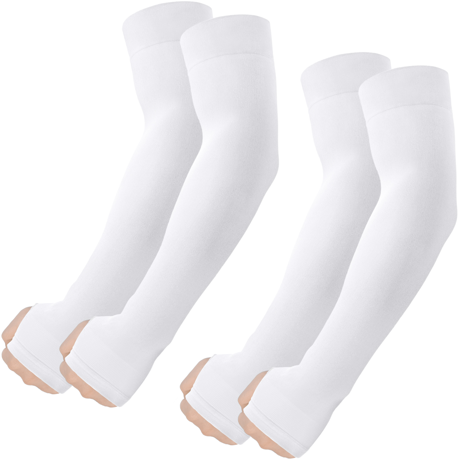 Arm Sleeves with Thumb Hole, Cooling UV Protection Compression Tattoo Cover Up for Men/Women