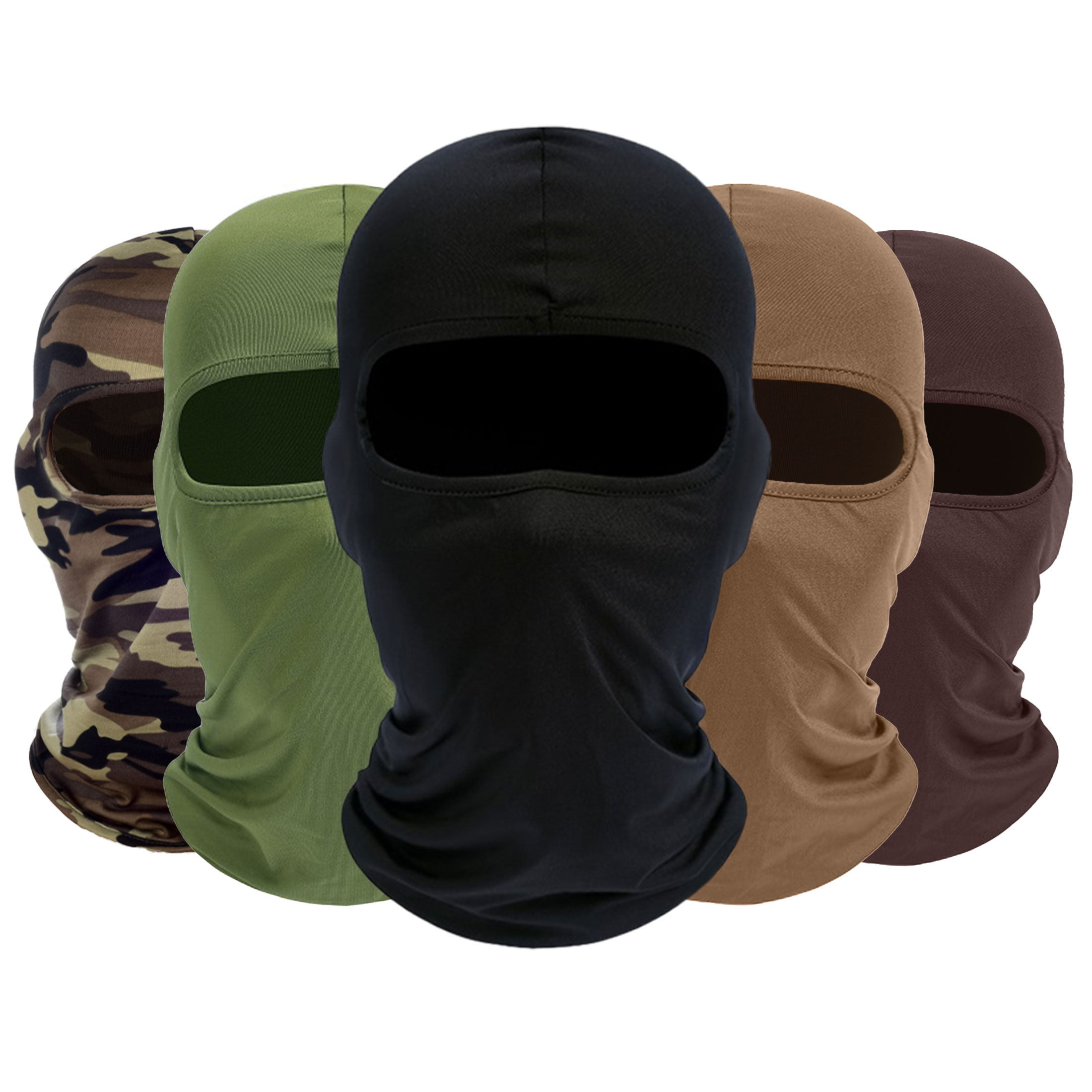 Balaclava Ski Mask, 5 Pack Neck Gaiter Motorcycle Scarf Cold Winter Warm Windproof Men/Women
