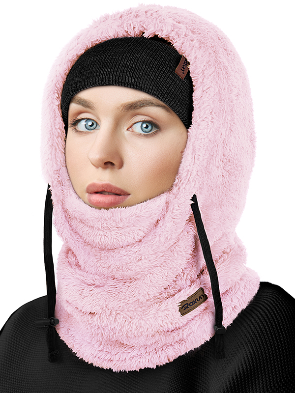 Ski Mask Fleece Balaclava, Windproof Face Mask Winter Warm Neck Cover Helmet Hood for Men Women