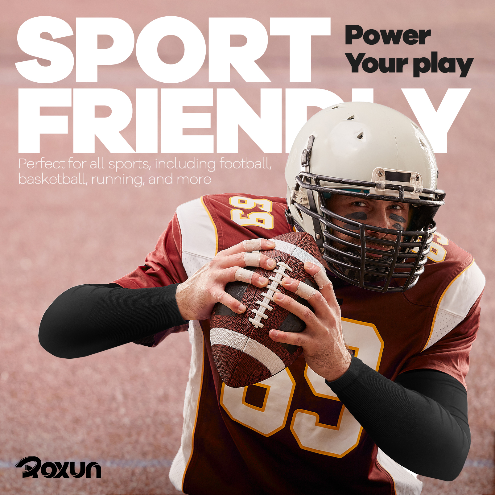 Plus Size Arm Sleeves, UV Sun Protection Cooling Sports Arm Cover Compression for Men/Women