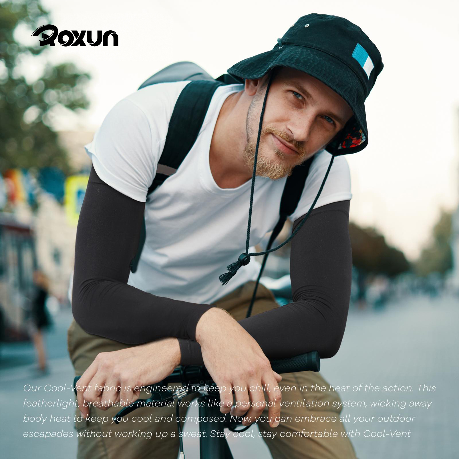 Arm Sleeves, Cooling UV Sun Protection Sports Compression for Men/Women