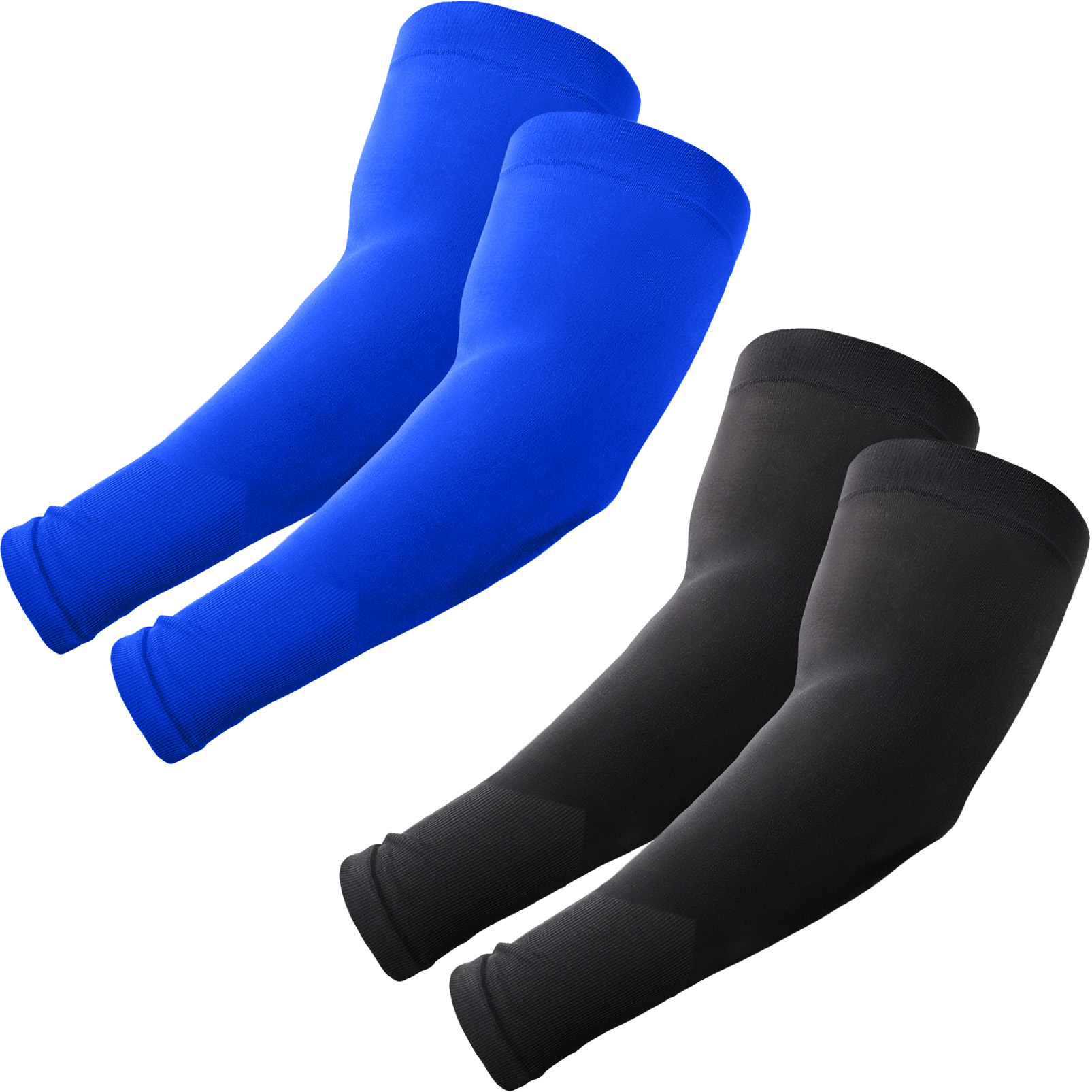 Plus Size Arm Sleeves, UV Sun Protection Cooling Sports Arm Cover Compression for Men/Women